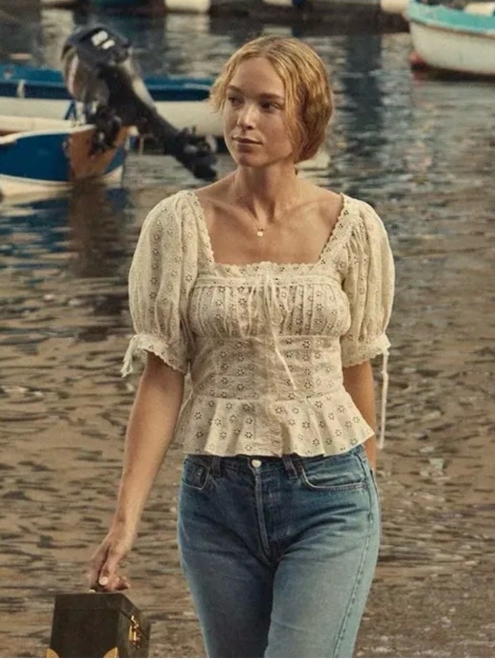 Doen Docia top in buttermilk S NEW